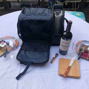 Eddie Bauer Sporty Picnic Basket with Wine Cooler